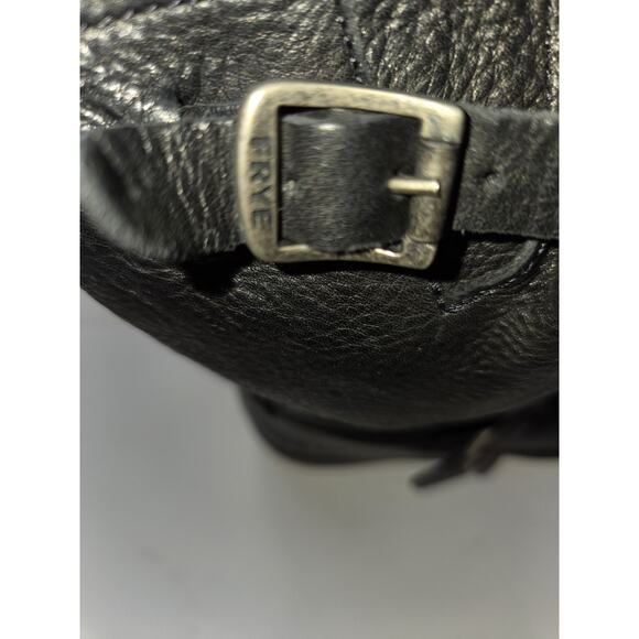 FRYE Womens Veronica Short Black Leather Pull-On Slouchy Boots Western US 6.5 B - Picture 9 of 16